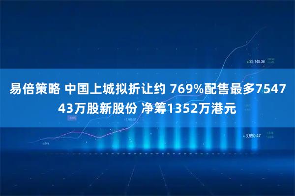 易倍策略 中国上城拟折让约 769%配售最多754743万股新股份 净筹1352万港元