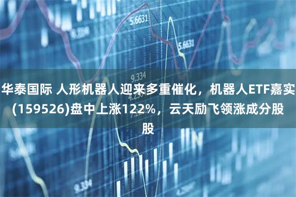 华泰国际 人形机器人迎来多重催化，机器人ETF嘉实(159526)盘中上涨122%，云天励飞领涨成分股