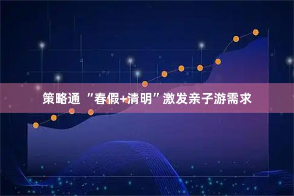 策略通 “春假+清明”激发亲子游需求